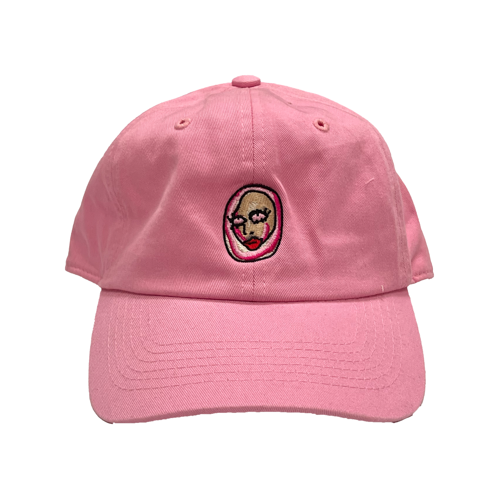 Kate Spade Signature Logo Pink Baseball Cap Hat in Rich Carnation Pink New Era St. Louis Cardinals 9FORTY A-Frame Color Pack  main image 3